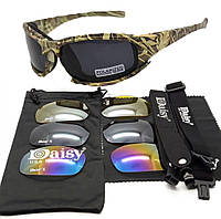 Защитные тактические солнцезащитные очки Daisy X7-X хаки + 7 комплектов линз толщина линз 2 мл-увеличинная