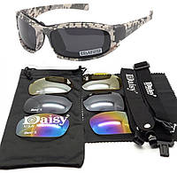 Солнцезащитные тактические очки Daisy X7-X пиксель + 7 комплектов линз толщина линз 2 мл-увеличинная толщина