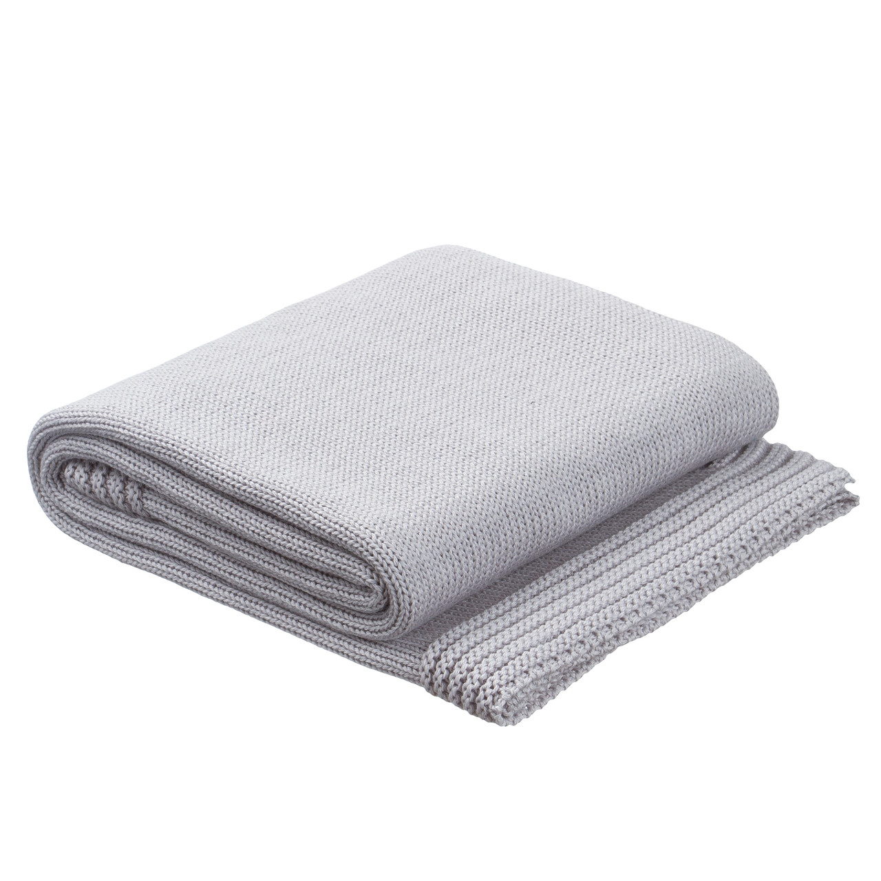Плед в'язаний Ohaina 90x90 Silver Grey