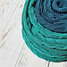 Плед в'язаний Ohaina коси 180x160 cotton Turquoise, фото 7