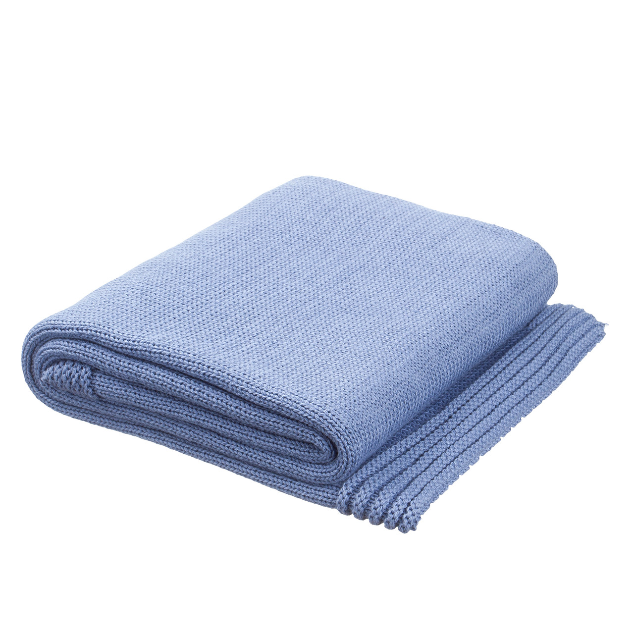 Плед в'язаний Ohaina 90x90 Baby blue
