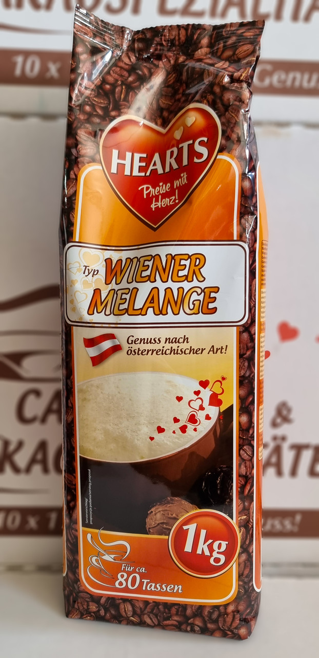 Капучіно "Hearts" зі смаком Венська карамель 1 кг Німеччина