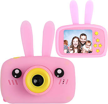 Цифровий дитячий фотоапарат Rabbit Рожевий (126432)