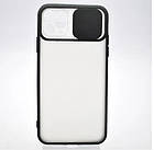 Чохол накладка TPU Camshield Matte з кришкою на камеру для iPhone 11 Pro Max Black, фото 2