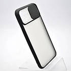 Чохол накладка TPU Camshield Matte з кришкою на камеру для iPhone 11 Pro Max Black, фото 3
