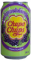 Напиток газированный со вкусом винограда Chupa Chups Grape 345мл ж/б Корея