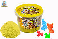 Кинетический песок Magik sand, 0.5кг., желтый, с ароматом банана 371-12