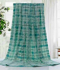 Простиня льон-махра 180×200 Зелена