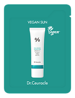 Dr.Ceuracle Cica Regen Vegan Sun SPF50+ PA++++ Сонцезахисний веганський крем з центелою азіатською, 2 мл