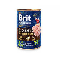 Brit Premium by Nature 400 грамм курица с куриным сердцем