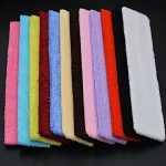 Пов'язка на голову 65 мм кольорова махрова тканина асортиментів квітів