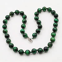 Буси з Селеніту Зеленого10 мм 46 см