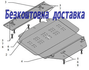 Захист двигуна Citroen Berlingo (2004-2008) (Захист двигуна Сітроен Берлінго) Кольчуга