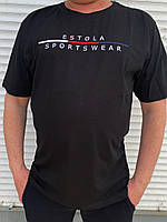 Батальная качественная стильная мужская футболка Футболки мужские увеличенных размеров Стильная футболка