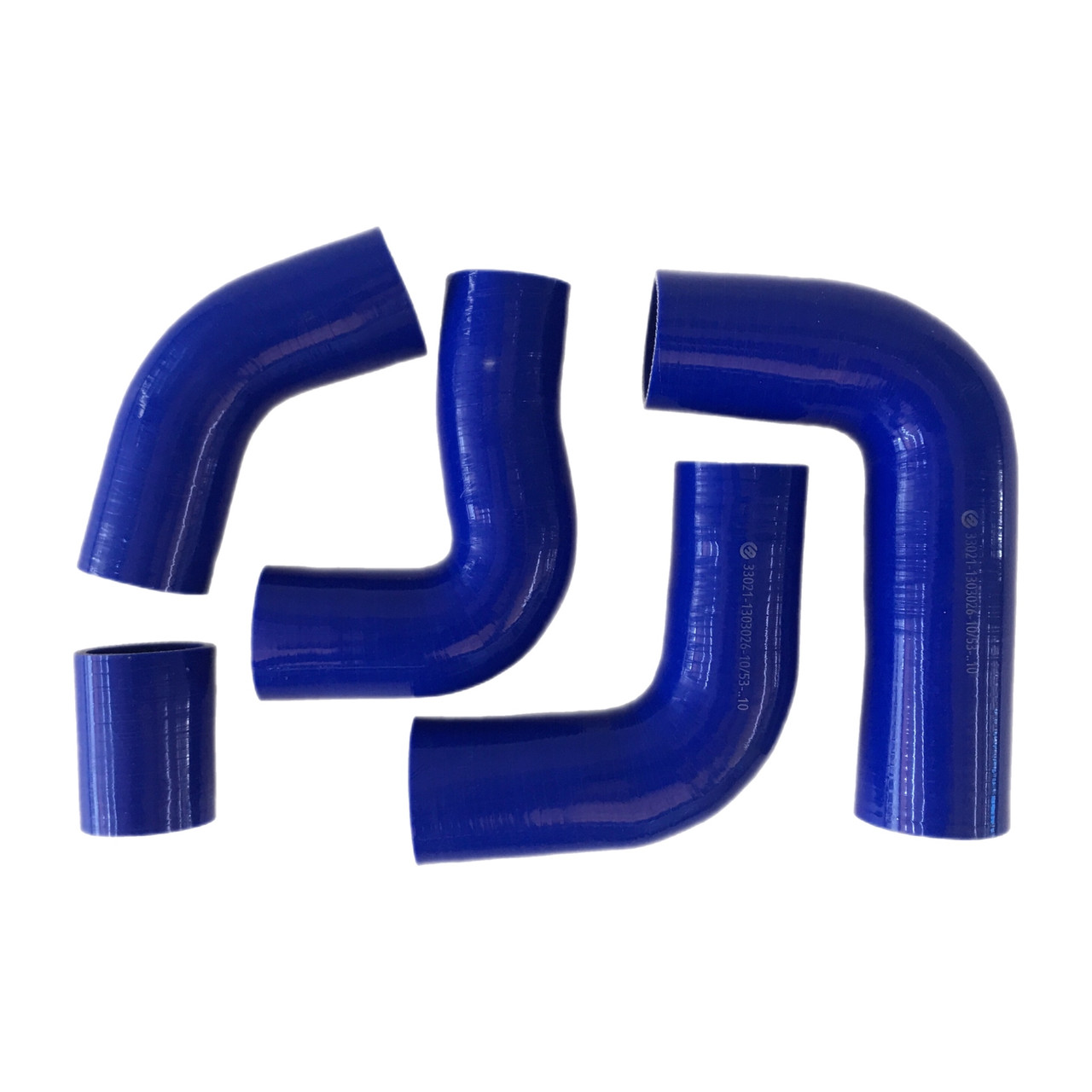 Патрубок радiатора Газель дв.406 компл.5шт (силiкон синiй) (Авто Престиж) 33021-1303026-10/53-..10
