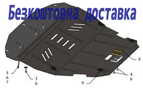 Захист двигуна Peugeot 806 (1994-2002) (Захист двигуна Пежо 806) Кольчуга