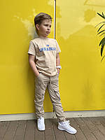Брюки-джогеры MUSTI для мальчика 7-16 лет арт.1403, Цвет Оливковый , Размер одежды подросток (по росту) 122