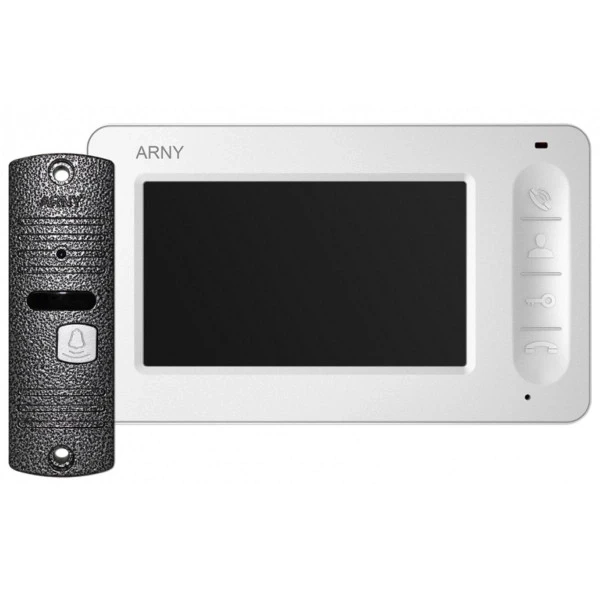 Комплект відеодомофону Arny AVD-4005 white + gray v.2