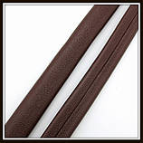 Шнур шкіряний 10*5 мм, колір коричневий (20 см), фото 2
