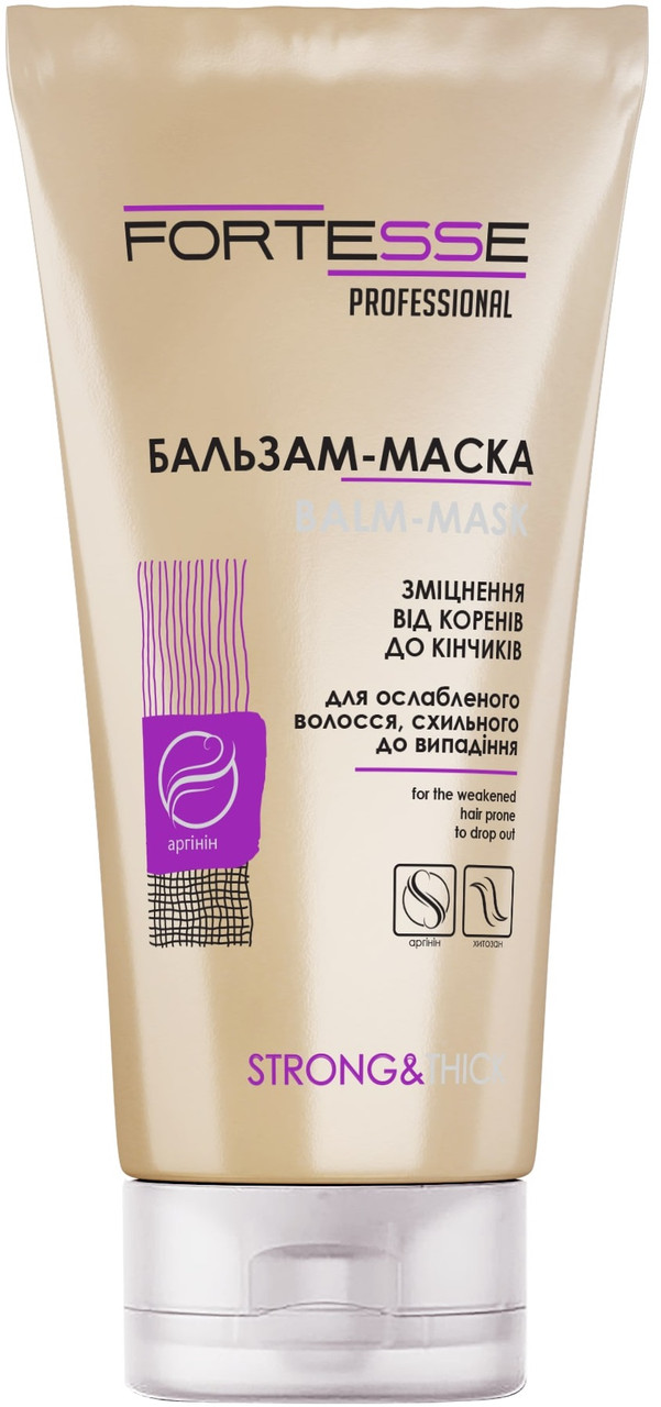 Бальзам-маска зміцнювальна  Fortesse Pro Strong & Thick 200 мл (4823115501547), фото 1