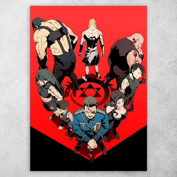 Аніме плакат постер "Сталевий алхімік / Fullmetal Alchemist" №43