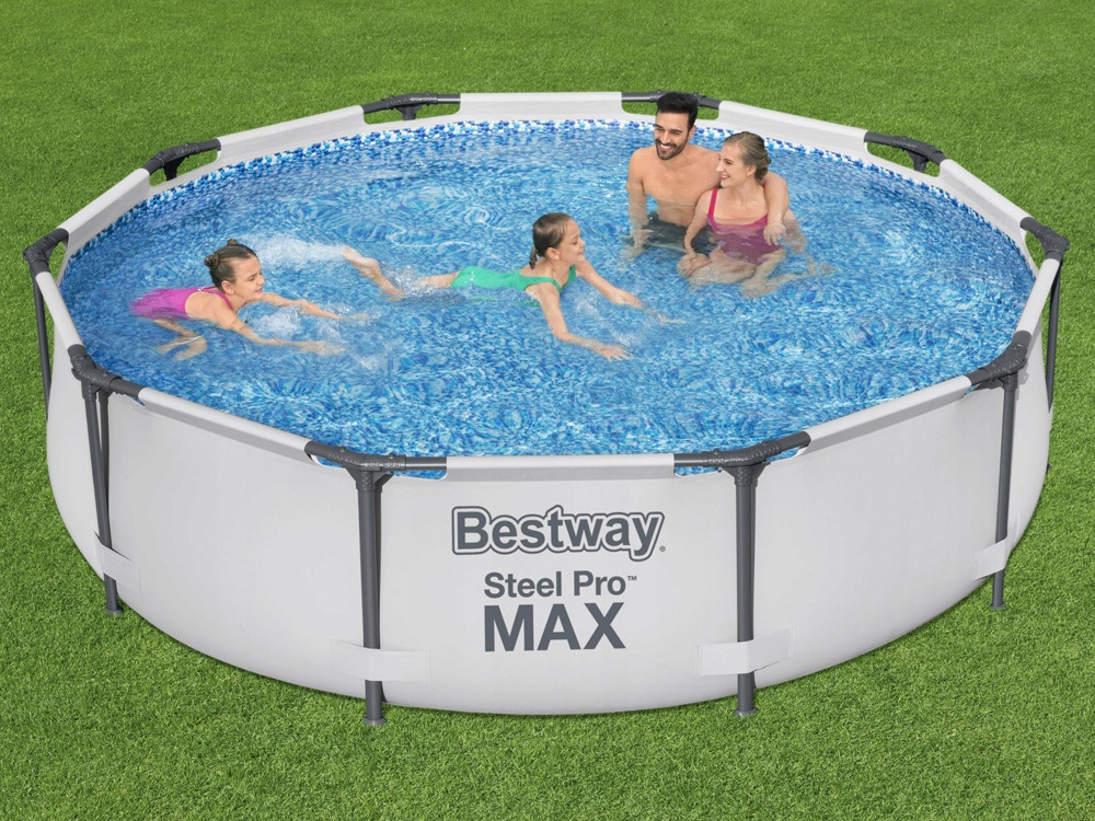 Каркасный бассейн Bestway 305 x 305 см, Круглый бассейн на каркасе, Бассейн с металлическим каркасом. - фото 3 - id-p1863349279