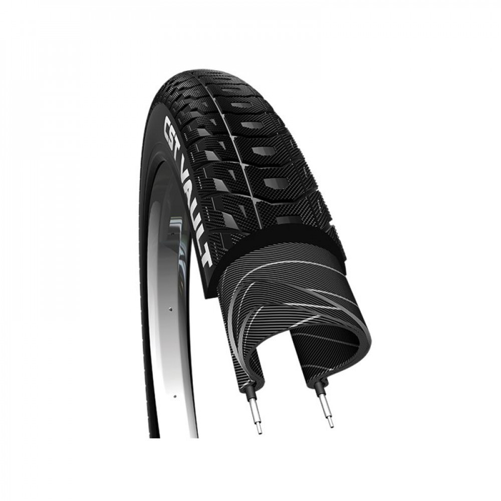 Шина велосипедна CST 20 х 2,20 56 X 406 С-1854 VAULT 60 TPI DUAL COMP WIRE/DRUT PREMIUMT