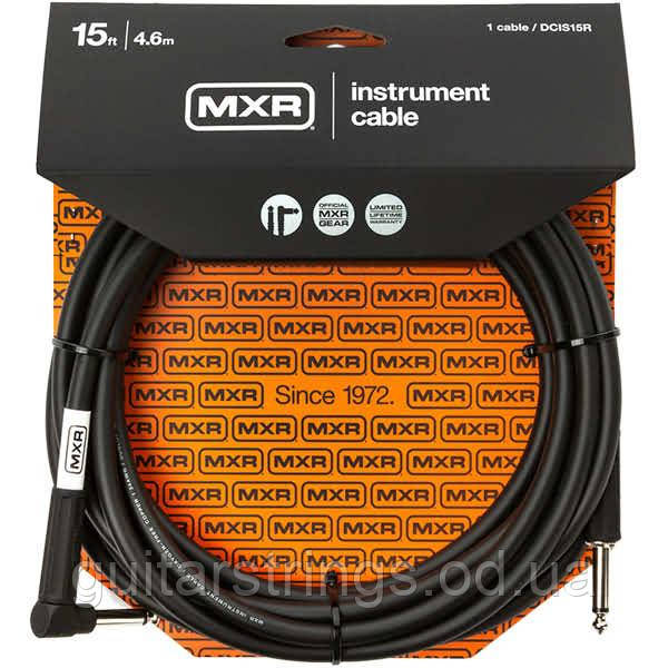 Кабель для гітари Dunlop DCIS15R MXR Instrument Cable 4.6m. Straight/Right