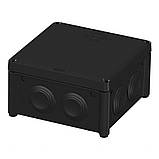 Розподільча коробка 100х100х50 мм зовнішня чорна, IB006 Vintage Plank, фото 2