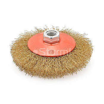 Щітка конусна для КШМ, витий сталевий дріт (115 мм) Sturm 5240301