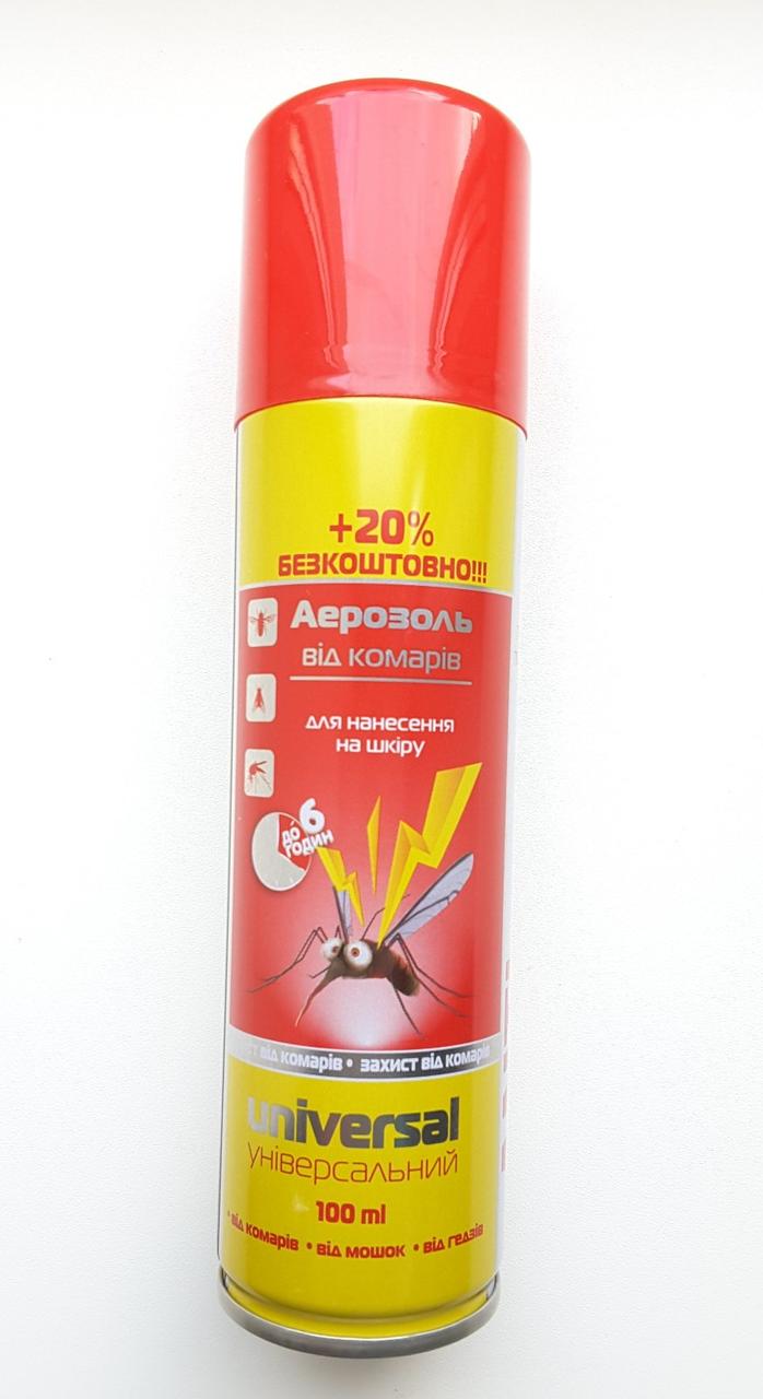 Аерозоль проти комарів Anti Mosquito Universal 100 мл, фото 1