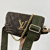 Сумка женская Louis Vuitton Wave Multi Pochette Brown/Green