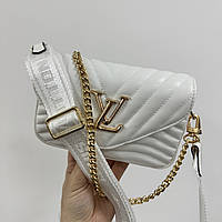 Сумка женская Louis Vuitton Wave Multi Pochette White/Gold