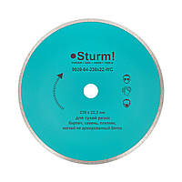 Алмазный диск непрерыв. Sturm d=230 мм 9020-04-230x22-WC