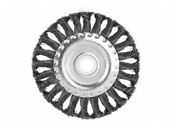 Щітка для КШМ 150 мм радіал.стальний.витий пров.Sturm 9017-03-WB150