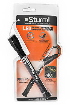 LED ліхтар телескопічний із магнітом Sturm 4050-01-2X