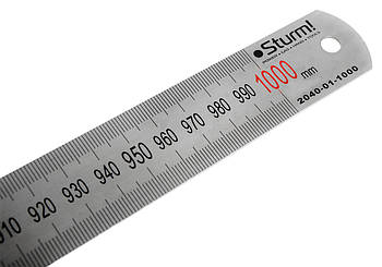 Лінійка металева Sturm, 1000 mm 2040-01-1000