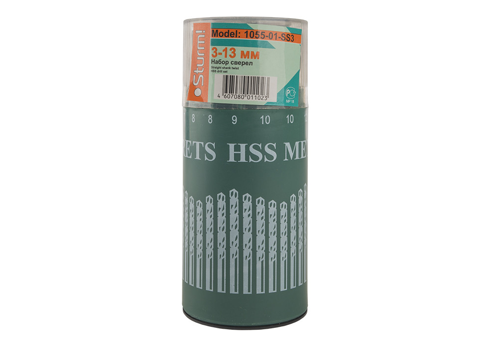Набір свердел Sturm 3-13 мм, 16 шт 1055-01-SS3