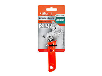 Ключ розвідний з тонкими губками Sturm 1045-19-200, 141 мм, 0-30 мм