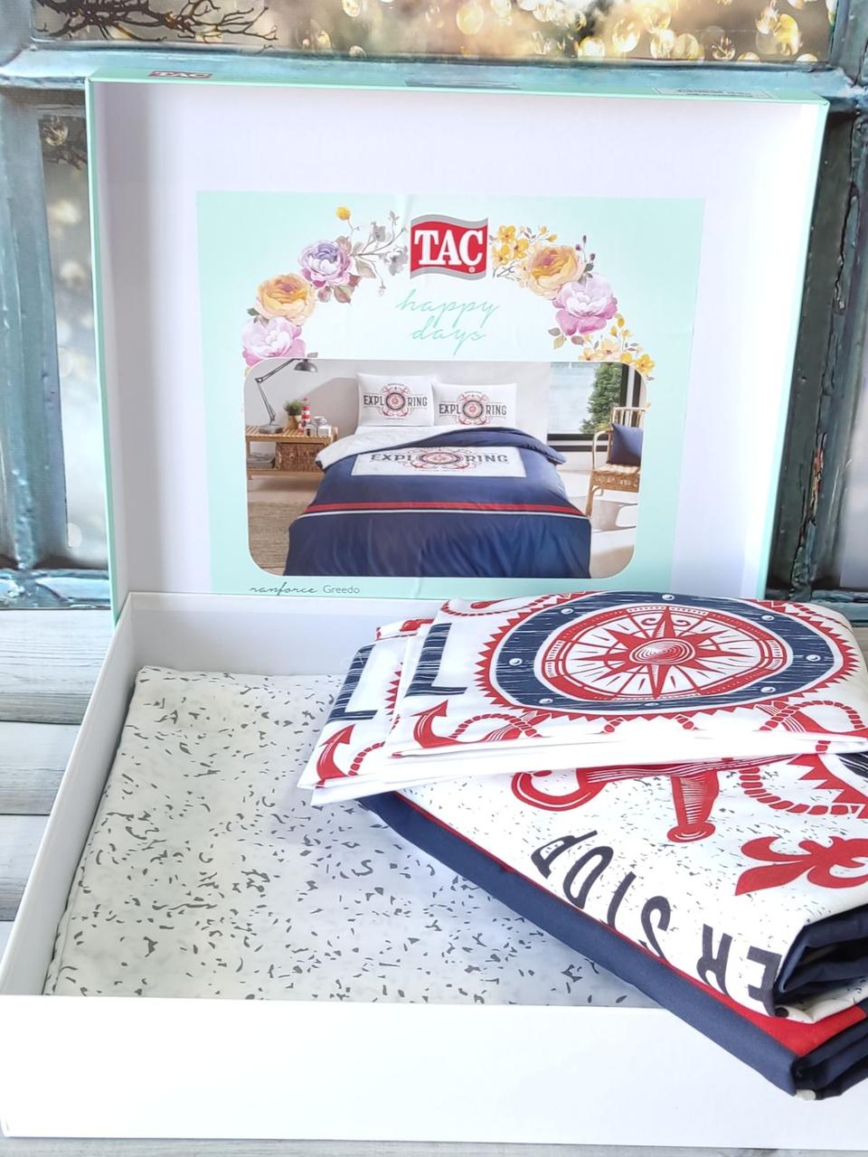 Постільна білизна ранфорс євро розмір Tac Greedo, фото 1