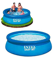 Надувні басейни Intex великий для дому та дачі синій, Басейн інтекс Надувний круглий 183 х 150 ×51см