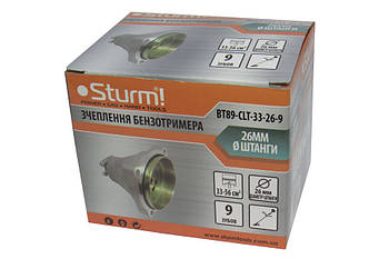 Зчеплення бензотримера, 33-56 см куб, 26 мм, 9 зубів, Sturm BT89-CLT-33-26-9