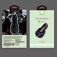 Автомобільний зарядний пристрій WUW C100 2 USB 2.1A QC 3.0 QUICK CHARGING (36)