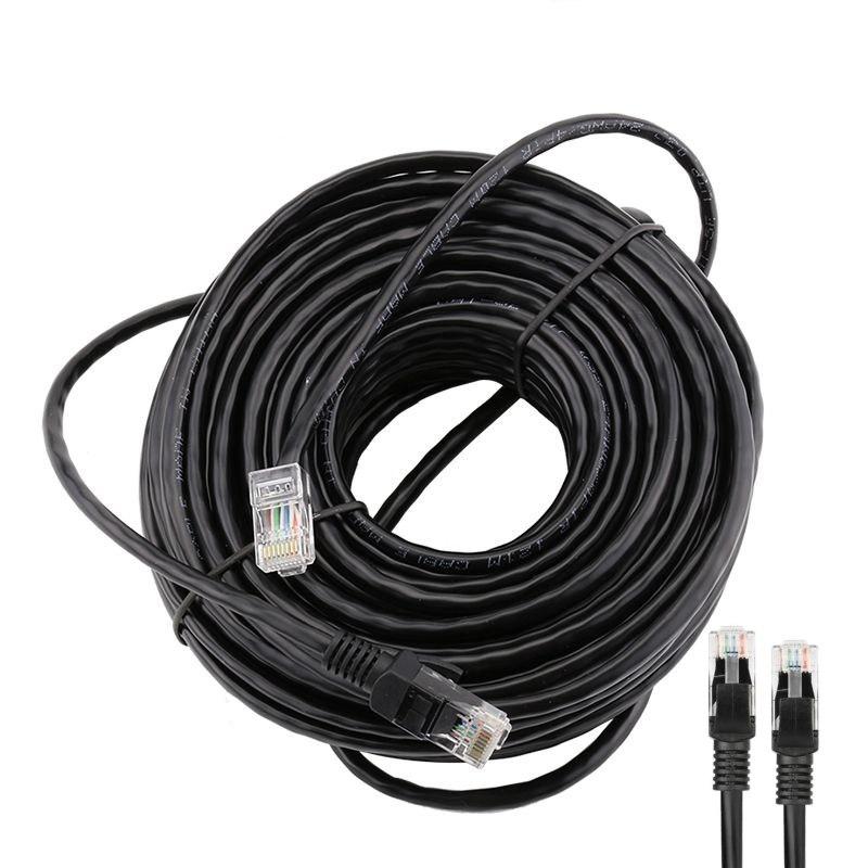 Мережевий кабель Ethernet RJ45 10 м. Водонепроникний CAT5 кабель LAN для CCTV POE IP-камер.