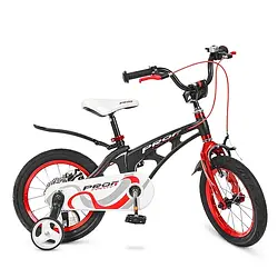 Велосипед дитячий двоколісний Profi Infinity 14" Чорно-червоний (LMG14201 black/red) рама магнієвий сплав