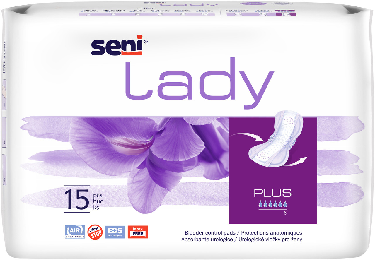 Прокладки урологічні Seni Lady Plus, 6 крапель (15шт.)