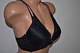 Бюстгальтер МяоМЯВ подвійна лямка чашка Б Чорний, фото 2