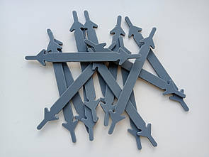 Шнурки силіконові для взуття еластичні без завязок 12 шт сірі