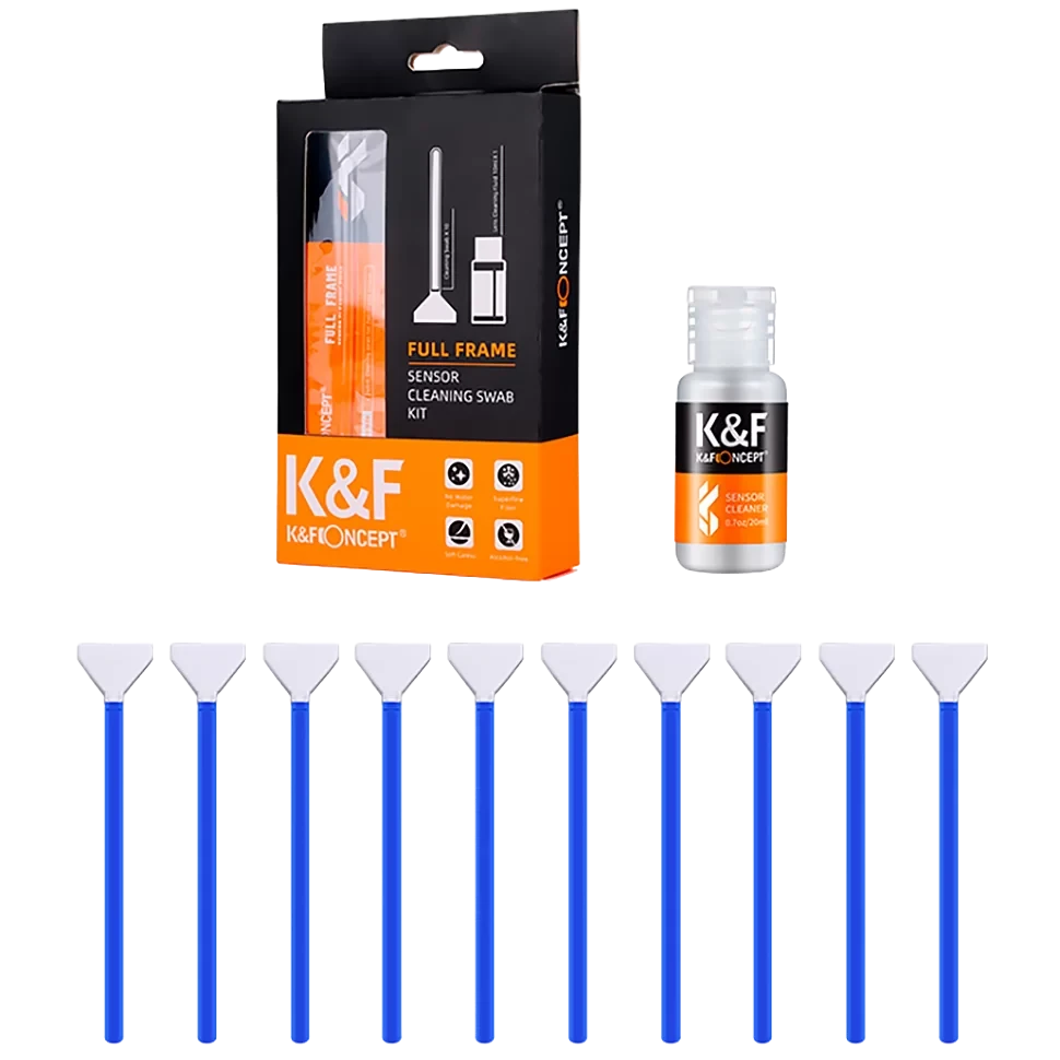 Набір для догляду за матрицею K&F Concept — 24 mm Full-Frame Sensor Cleaning Swab Kit (SKU.1617)