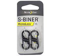 Карабінчик Nite Ize S-Biner MicroLock Black - 2 шт., фото 2